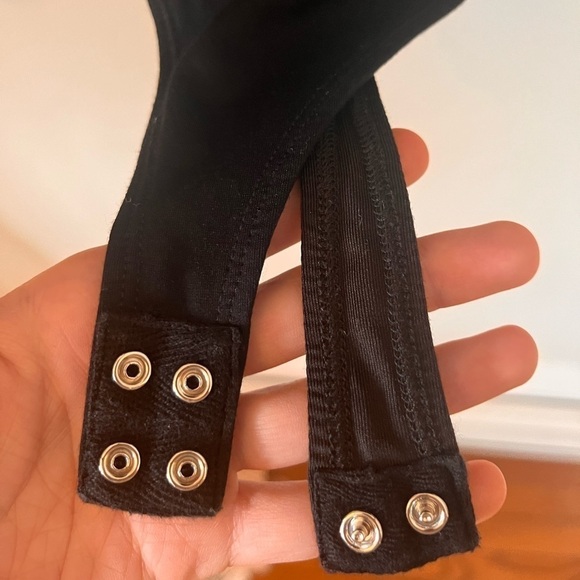 Privacy Please Long Sleeve Bodysuit Black Small - Picture 6 of 7